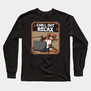 Chilling Toller Watching Movies Long Sleeve T-Shirt